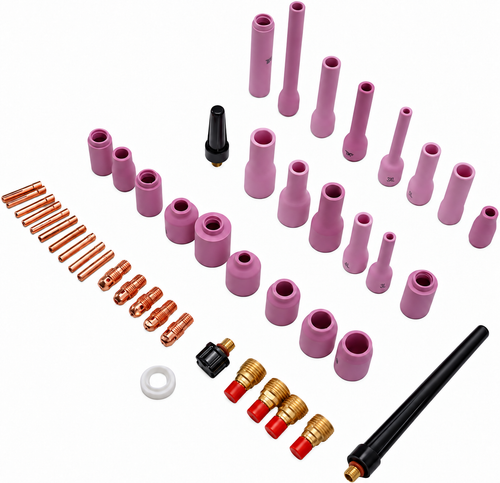 STINGRAY ONE ARC KIT 46 – 46-teiliges Zubehörset mit Keramikdüsen, Gaslinsen, Spannhülsen und Brennerkappen