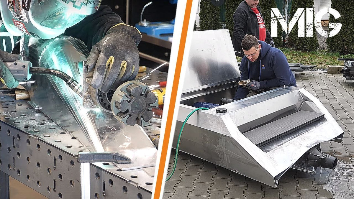 Ein Jetboot aus Aluminium